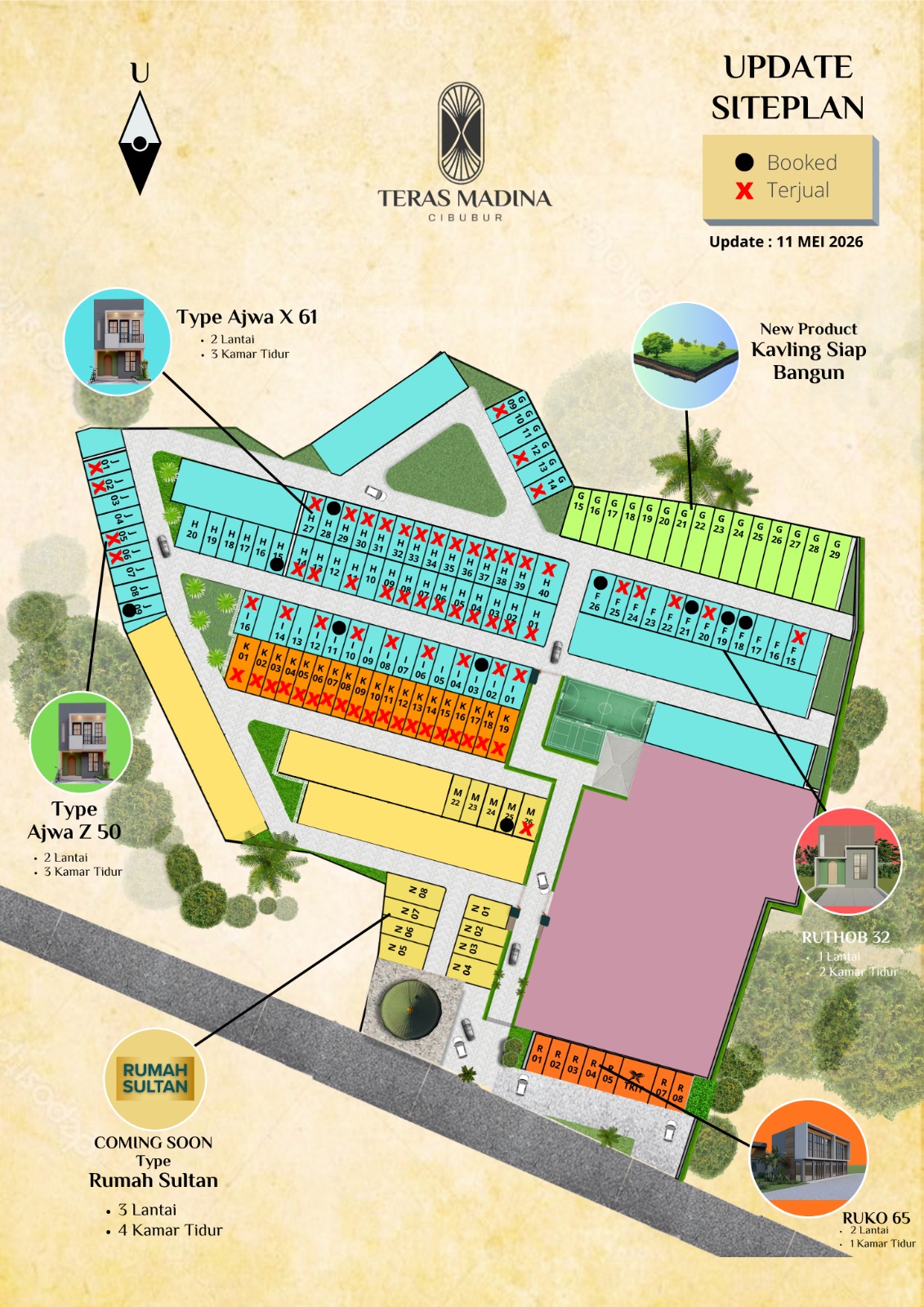 Siteplan TERAS MADINA CIBUBUR 